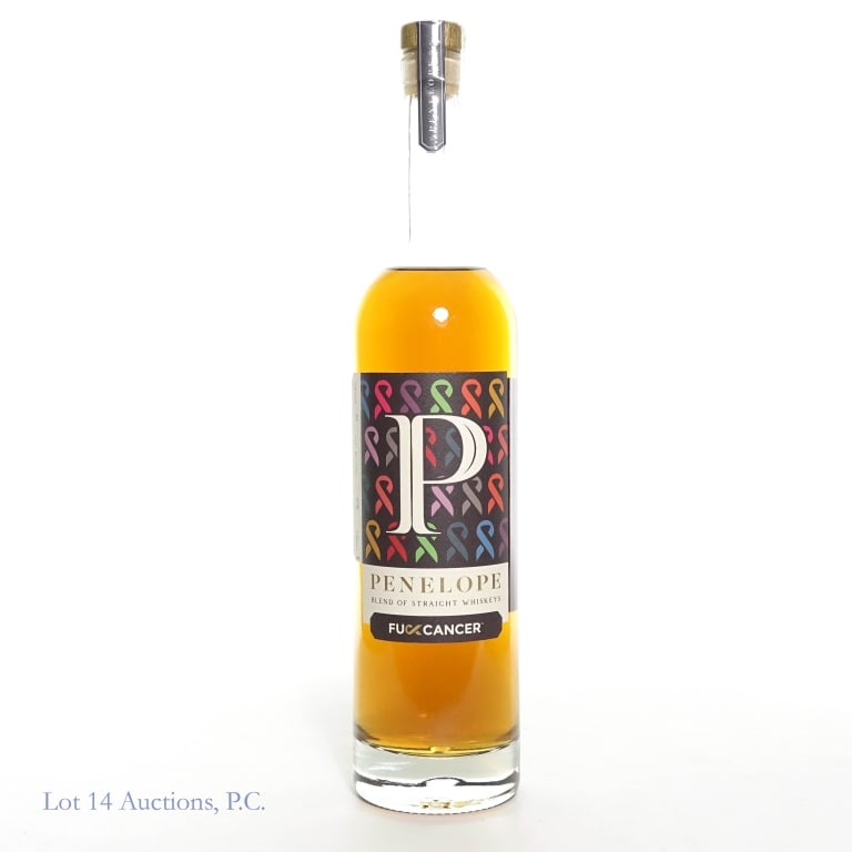Penelope F*ck Cancer Blended Whiskey: Penelope F*ck Cancer Blend of Straight Whiskeys, 116 Proof, 750 ml.