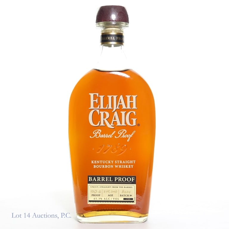 Elijah Craig Barrel Proof 11 Yr. Bourbon, #B524: Elijah Craig Barrel Proof Kentucky Straight Bourbon Whiskey (Batch B524), 130.6 Proof, 750 ml, Batch #B524, Bottled: May, 2024, Aged: 11 Years, 2 Months.