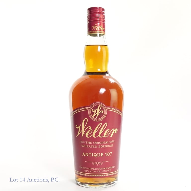 Red Cap Weller Antique 107 Bourbon (2017): Red Cap Weller Antique 107 Bourbon (2017), 107 Proof, 750 ml. Etch: B1715214:354.