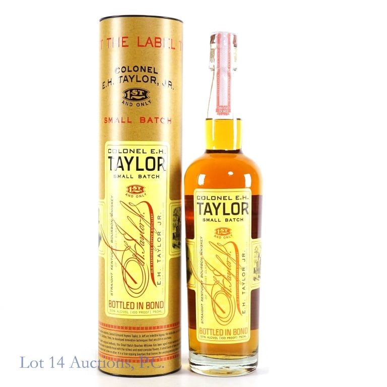 Colonel E. H. Taylor Small Batch Bourbon: Colonel E. H. Taylor Small Batch Bourbon (2025), 100 Proof, 750 ml. Etch: L25143 01 14:05D.