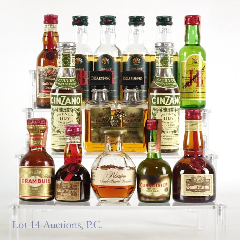 15 Minis - Whiskey, Liqueur, Vermouth, Cognac (1 of 3)