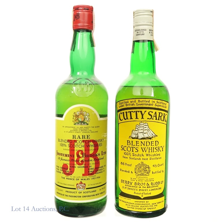 J&B and Cutty Sark Scotch Whiskies (2) (1 of 3)