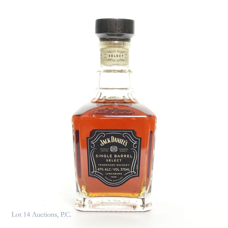 Jack Daniel's Single Barrel Select 375ml, 94 Proof: Jack Daniel's Single Barrel Select 375ml, 94 proof, 2017. Bottled 6 - 15 - 17, Barrel 17 - 3378, rick L - 23.
