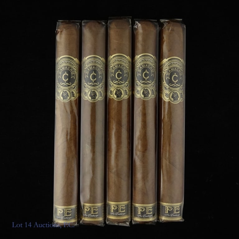 Camacho Pre-Embargo Toro Cigars (5): 5 individual Camacho "Pre-Embargo" Toro Cigars 6" x 48 ring.