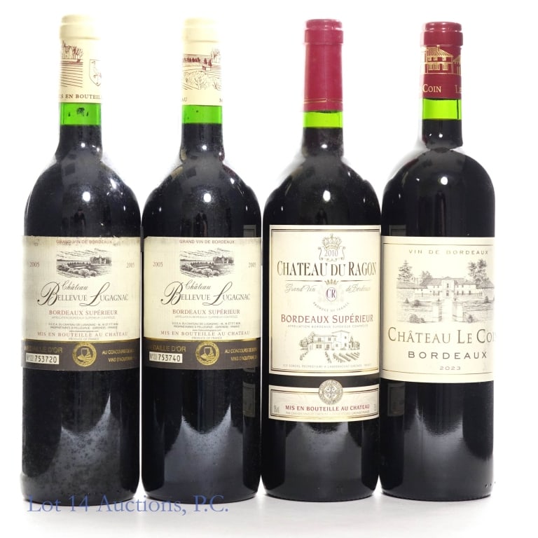 Bordeaux Wine Variety Lot (4) (1 of 3)
