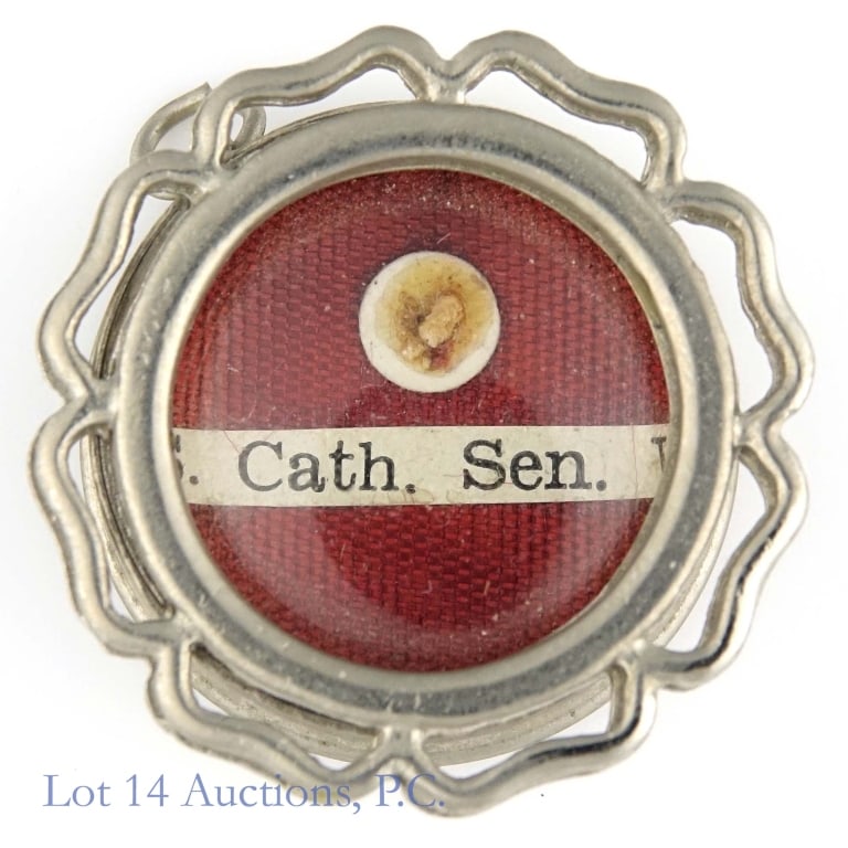 Catholic Reliquary - St. Catherine of Siena w/ COA (1 of 5)
