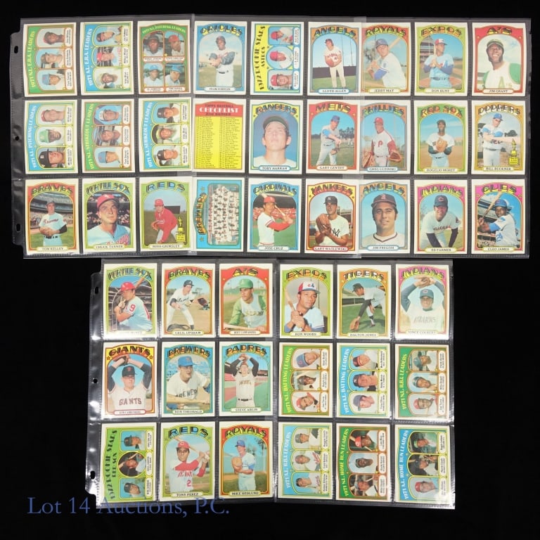 1972 Topps Baseball Card Complete Set - 5