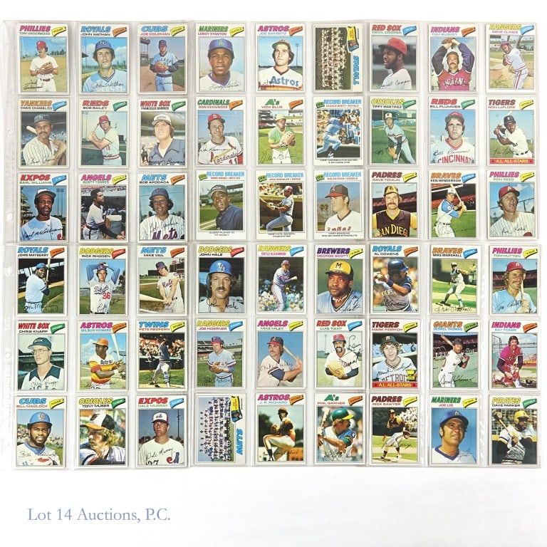 1977 Topps Baseball Complete Set - 3