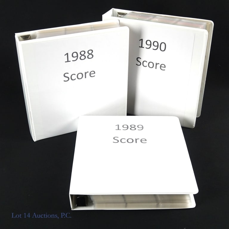 1988 To 1990 Score Baseball Sets (1 of 8)