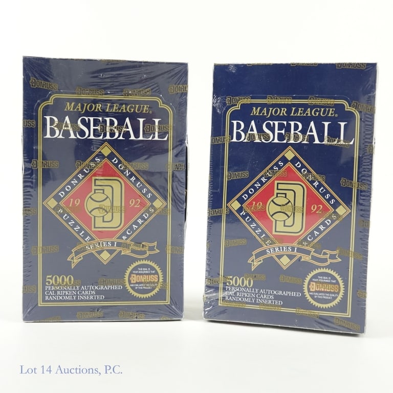2 Wax Boxes 1992 Donruss Series 1 Baseball Cards (1 of 2)