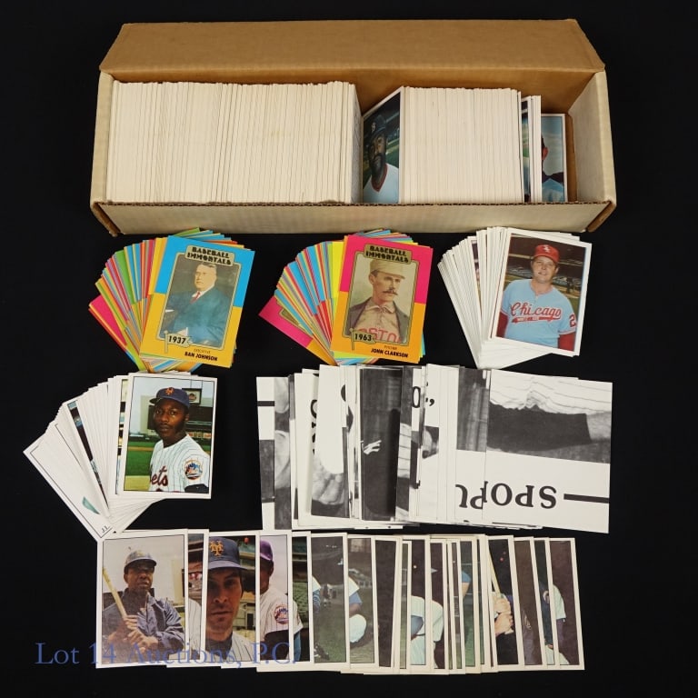 1970s SSPC Baseball Cards (Some Comp Sets): Mid 1970s - 1980 baseball cards from Sports Stars Publishing Company (SSPC). Condition varies: Complete set (18) of 1976 SSPC 1887 World Series baseball cards ***** Complete set (42) 1975 SSPC basebal