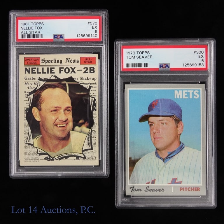 1961 Fox, 1970 Seaver PSA Graded Cards (2) (1 of 2)