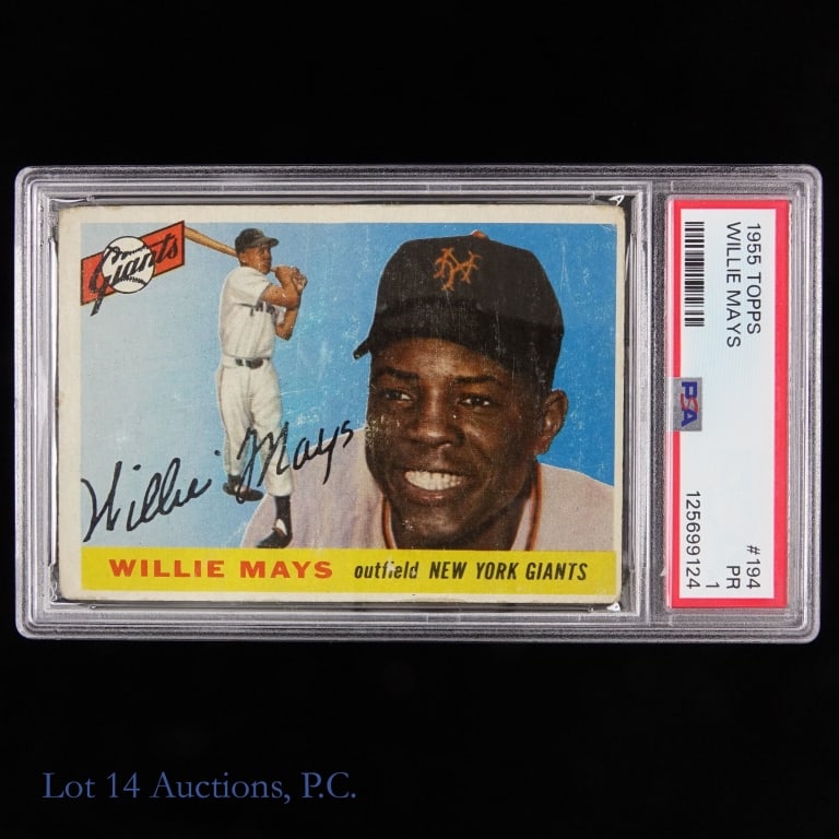 PSA 1 1955 Topps Willie Mays #194 (1 of 2)