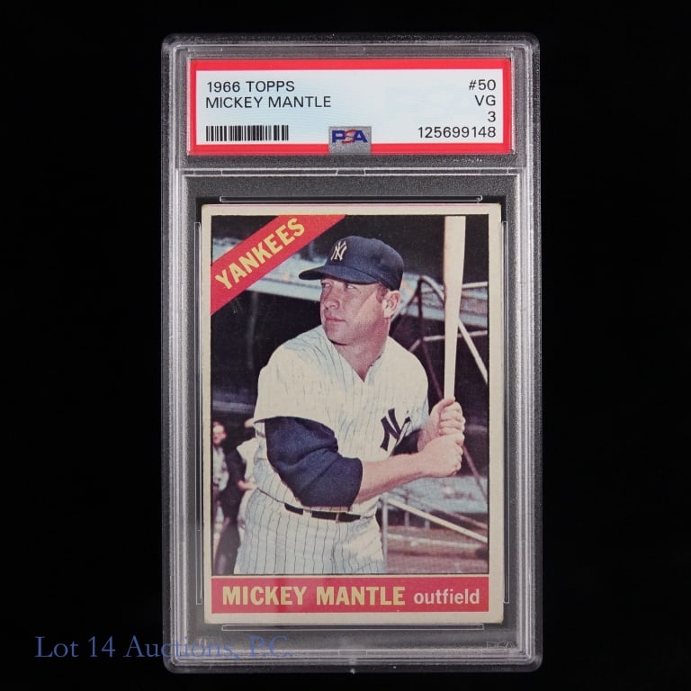 PSA 3 1966 Topps Mickey Mantle #50 (1 of 2)