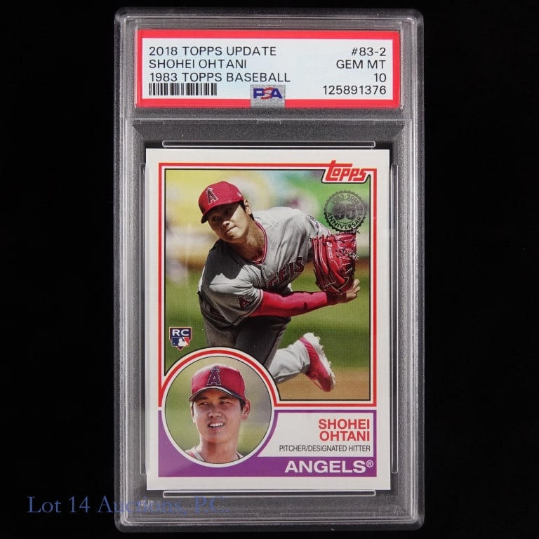 PSA 10 2018 Topps Update Ohtani Rookie #83 - 2 (1 of 2)
