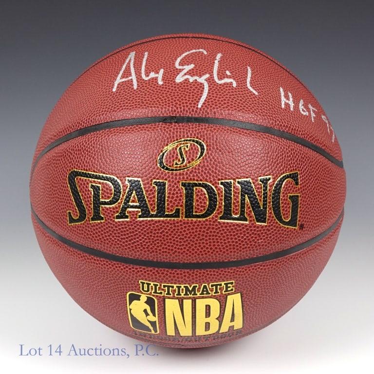Alex English Signed NBA Basketball (1 of 4)