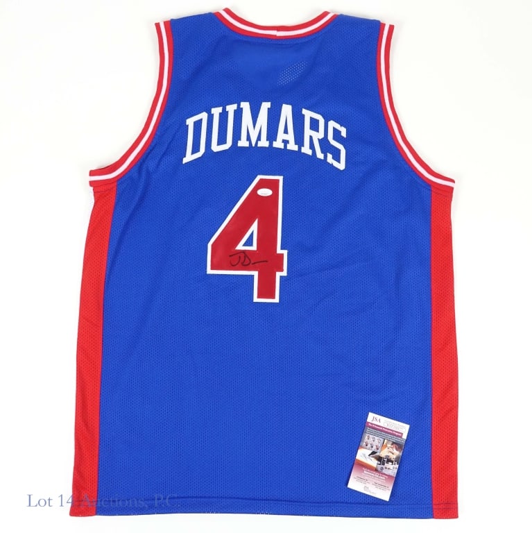 Joe Dumars Signed Detroit Jersey JSA COA (1 of 3)