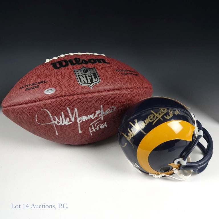 Jack Youngblood Signed Football & Mini Helmet COA (1 of 5)