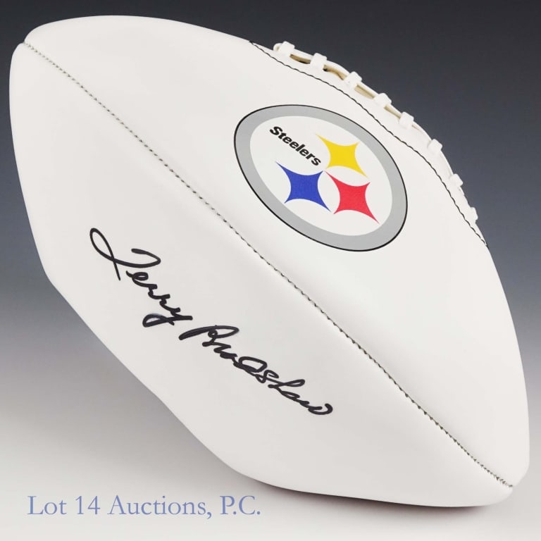 Terry Bradshaw Signed Steelers Football TSE COA (1 of 4)