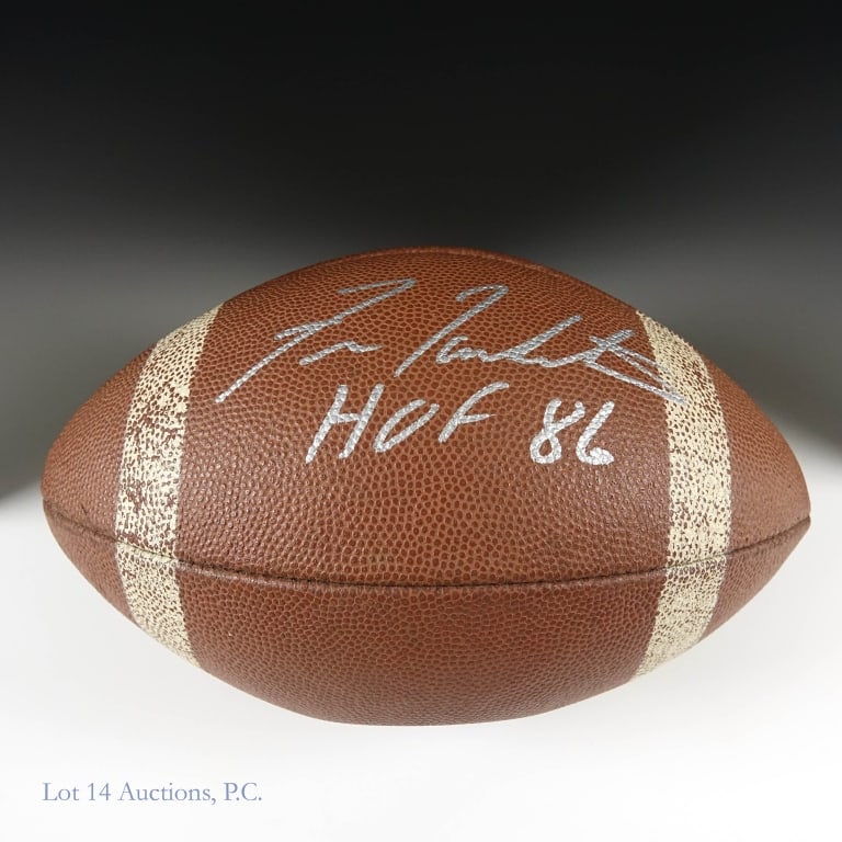Fran Tarkenton Signed Vintage Player Football (1 of 3)