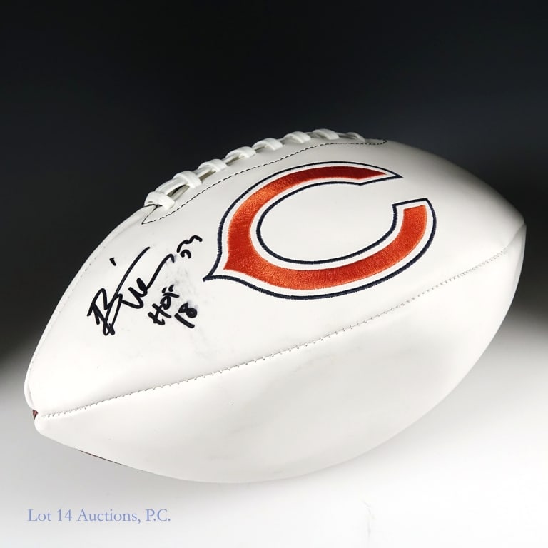 Brian Urlacher Signed Bears Football, Beckett COA (1 of 4)