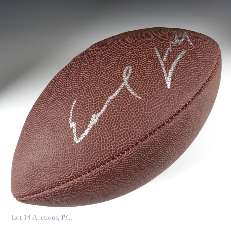 Earl Campbell Signed Wilson NFL Football JSA (1 of 4)