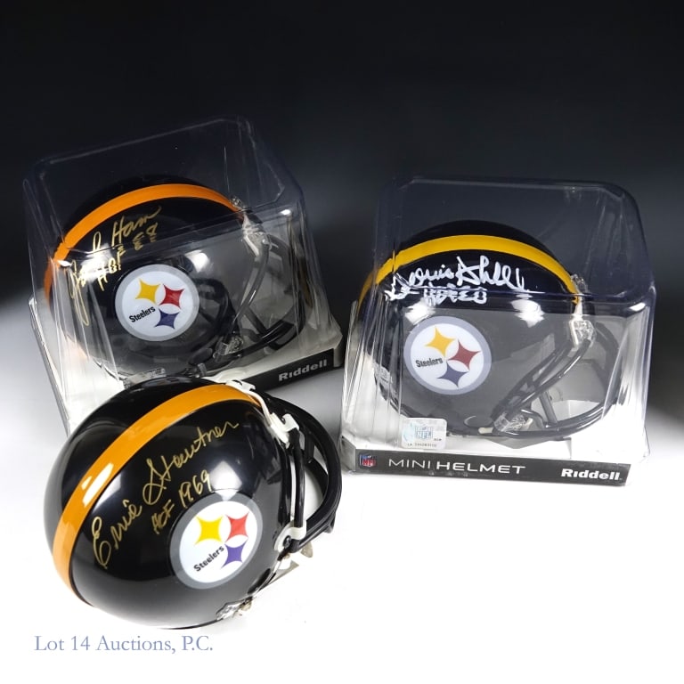 Signed HOF Mini Helmets, Stautner, Shell, Ham COA (1 of 8)