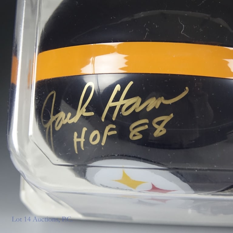 Signed HOF Mini Helmets, Stautner, Shell, Ham COA - 6