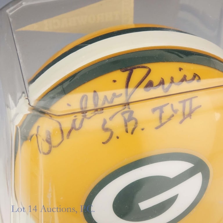 Herb Adderley & Willie Davis Signed Mini Helmets - 5