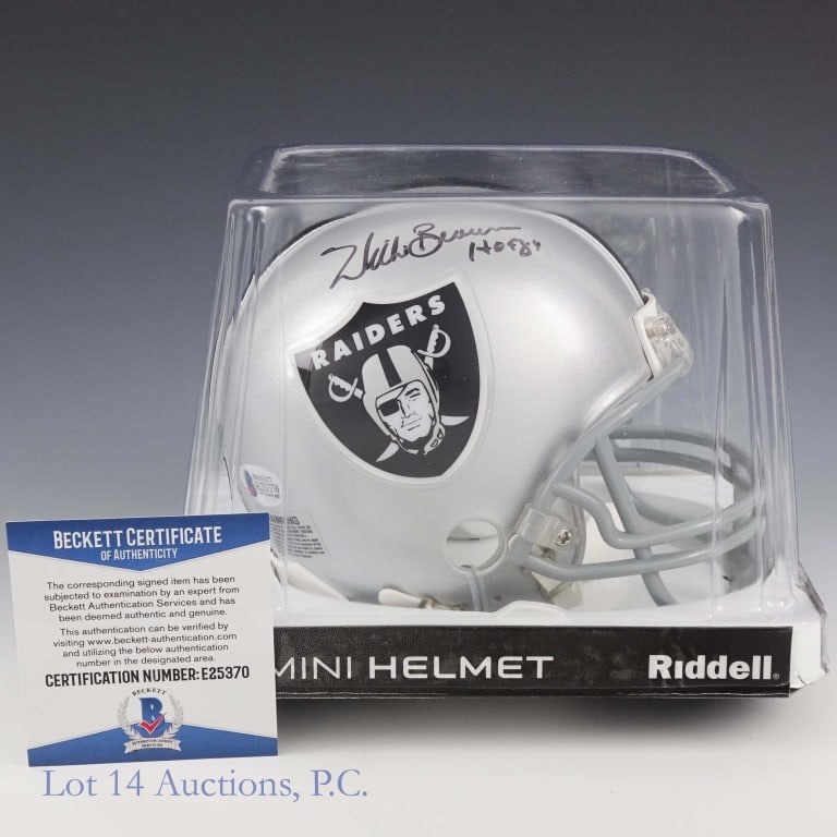 Willie Brown Signed Raiders Mini Helmet Beckett (1 of 6)