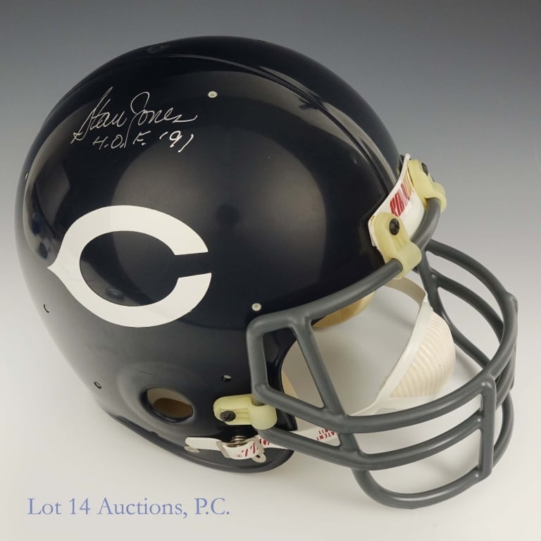 Stan Jones & Gale Sayers Sgd FS Auth. Bears Helmet (1 of 6)