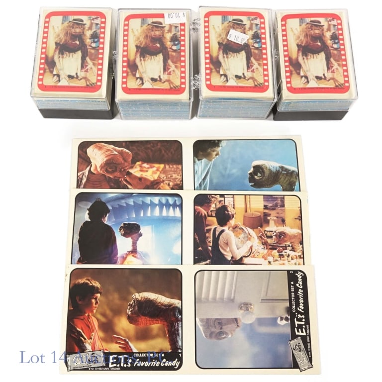 E.T. Trading Cards, Complete Sets w/ Stickers (4) (1 of 4)