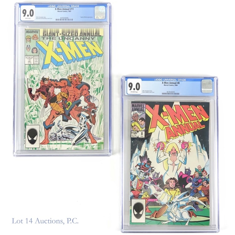 X-Men Annuals #8 & 11, CGC 9.0, MARVEL (2) (1 of 2)