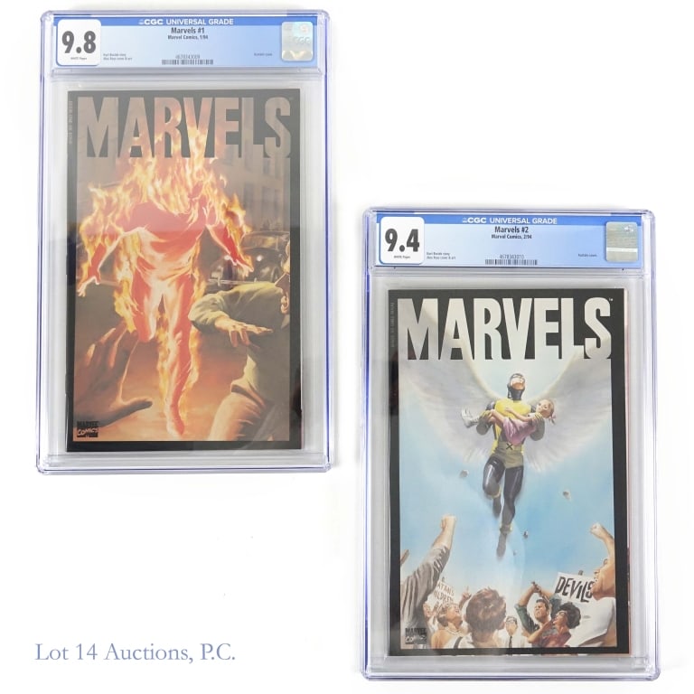 Marvels #1 & 2, CGC graded, Key MARVEL (2) (1 of 2)