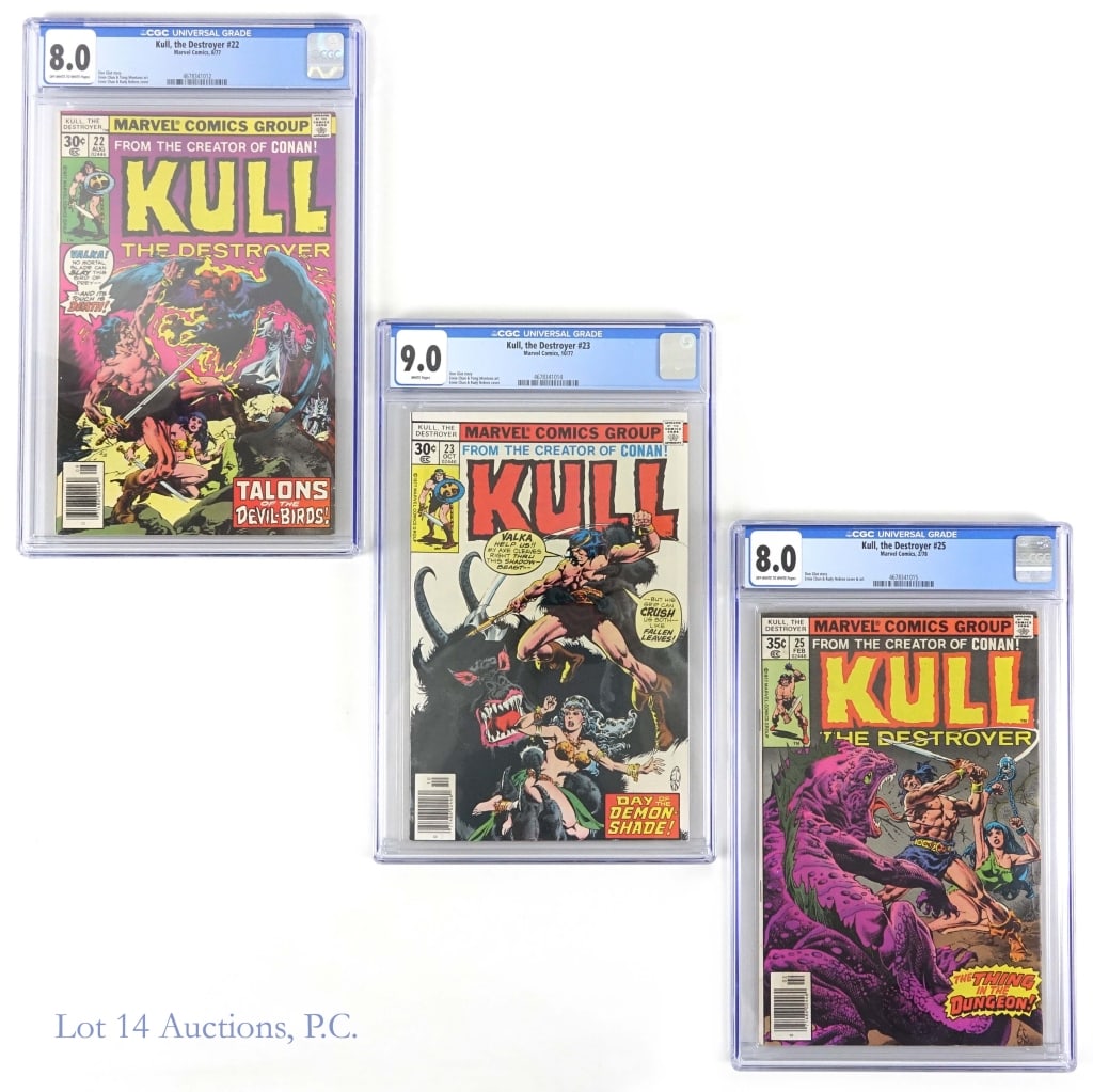 Graded Kull the Destroyer Comic Books, MARVEL (3) (1 of 2)