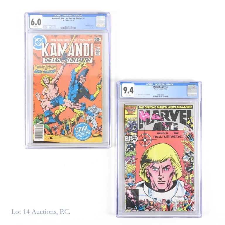 CGC Marvel Age #44, Kamandi ##59, Key Issues (2) (1 of 2)
