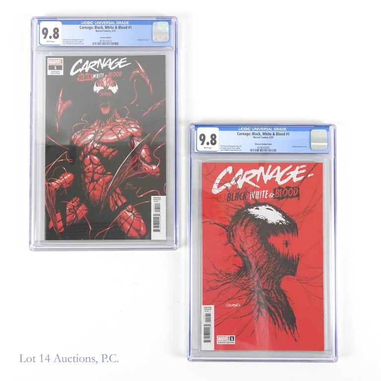Carnage: Black, White & Blood, CGC MARVEL (2) (1 of 2)