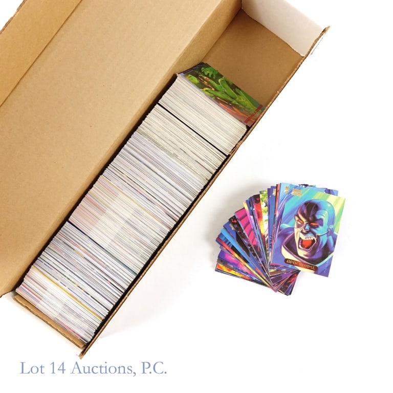 '93 & '94 Marvel Masterpieces Card Base Sets (6): Two (2) complete base sets of 1993 Marvel Masterpieces trading cards. Each base set contains 90 cards. No holograms ****** Four (4) complete base sets of 1994 Marvel Masterpieces trading cards.