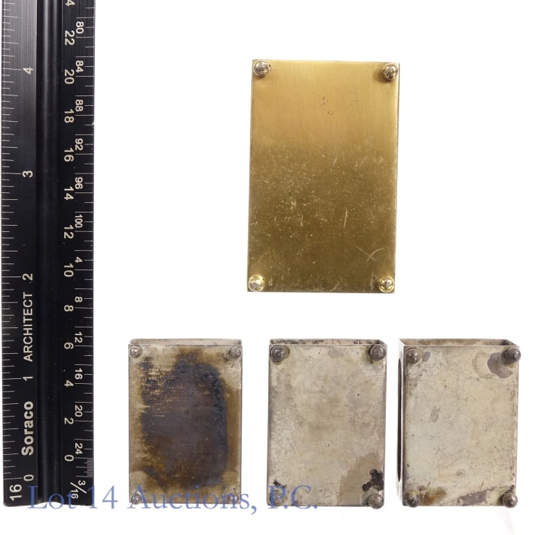 Antique Silver Chinese Matchboxes - 3