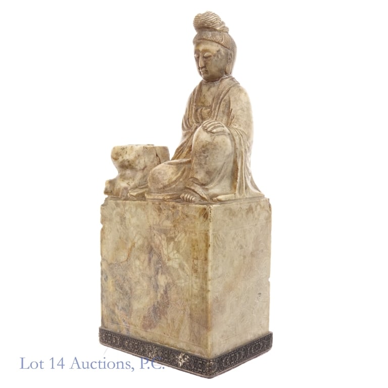 Small Chinese Soapstone Statue - 2