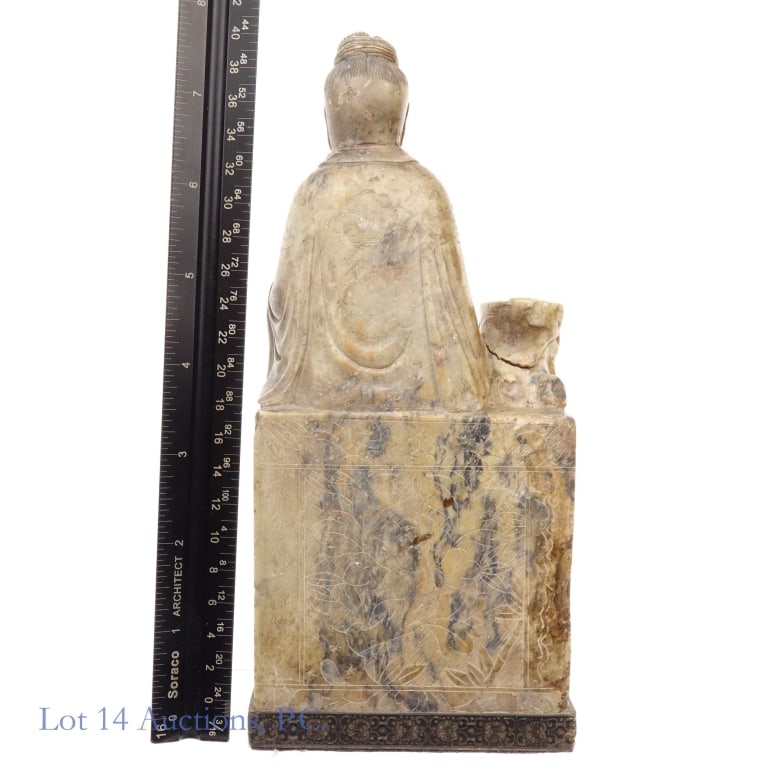 Small Chinese Soapstone Statue - 3