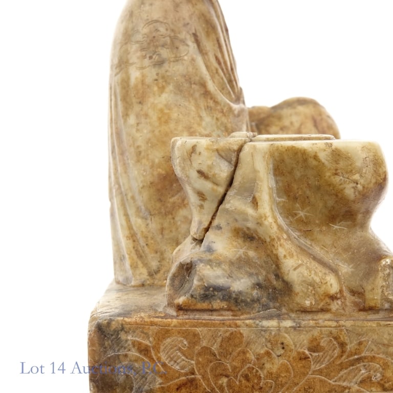 Small Chinese Soapstone Statue - 6