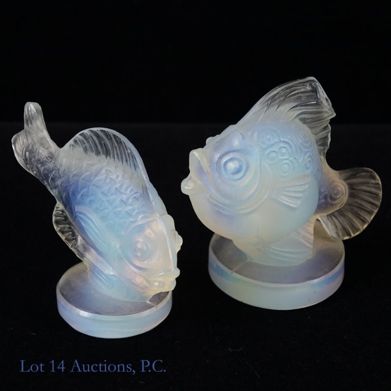 Sabino France Opalescent Glass Fish Figurines (2) (1 of 4)