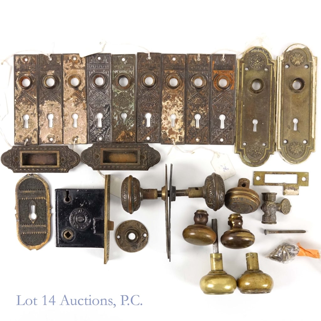 Door Hardware, Knobs, Pocket Door Plates (1 of 8)