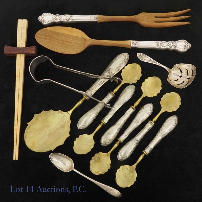 Antique Flatware & Kitchen Utensils (Some Silver) (1 of 8)