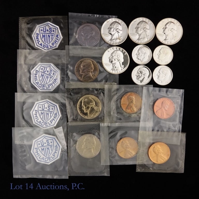 1959 - 1964 USA 90%-Silver & Other Proof Coins, 16 (1 of 4)