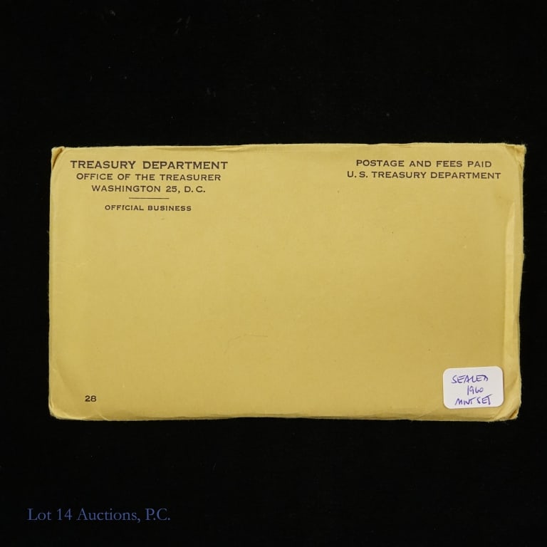 1960 USA Silver 5-Coin Mint Set in SEALED OGP (1 of 3)