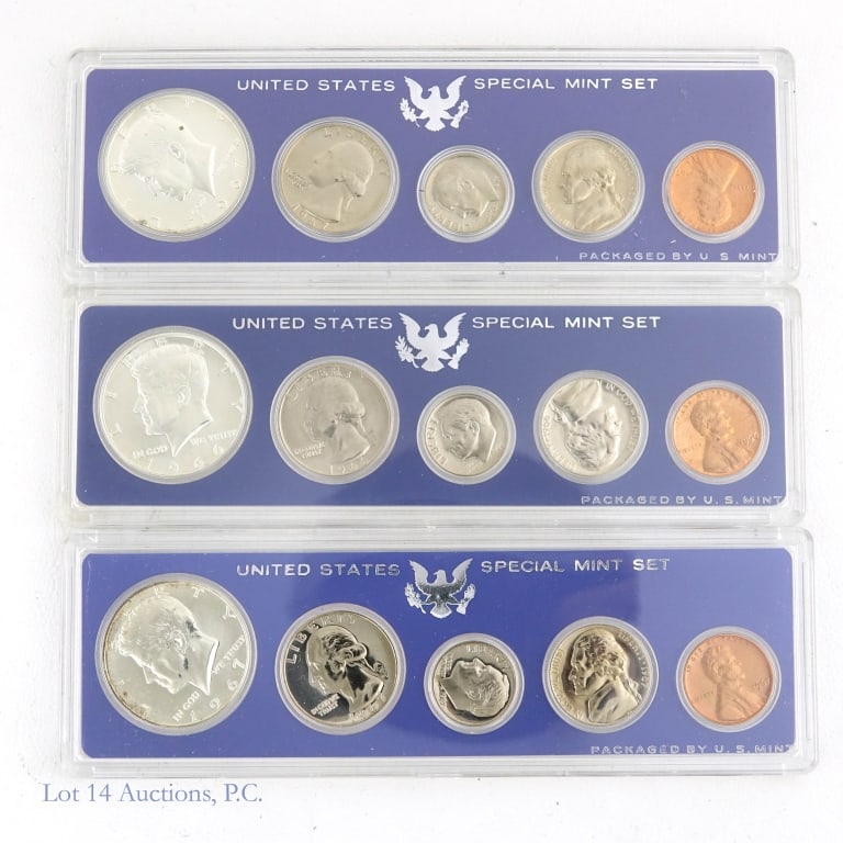 1967 (S) USA 40%-Silver Special Mint Sets (3) (1 of 3)