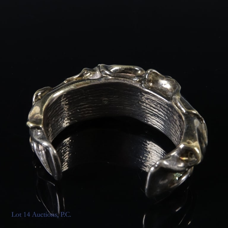 Joseph Lambert Eustace Sterling Cuff Bracelet - 2