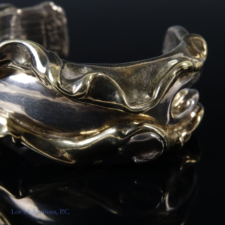 Joseph Lambert Eustace Sterling Cuff Bracelet - 3